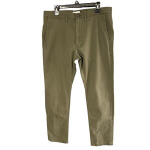 GOODFELLOW & CO GREEN MENS DRESS HENNEPIN CHINO PANTS SIZE 36 WAIST X 32 INSEAM